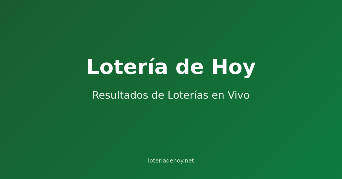 Loteria de Hoy